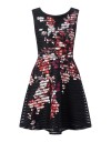 Rochie Neagra cu Imprimeuri Florale 20529